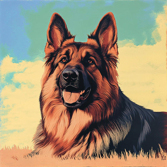 Screen Printing Art Style Pet Canvas