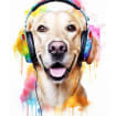 Graffiti Dog Art, Custom Pet Portrait from Photo, Pop Art, Basquiat Style