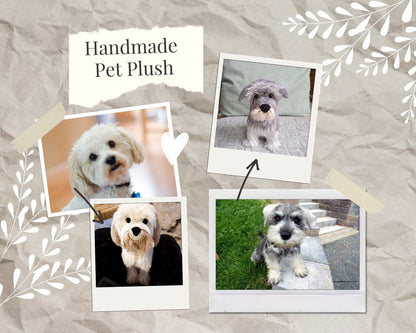 Custom pet plush, handmade personalized pet replica, pet clone plush toy