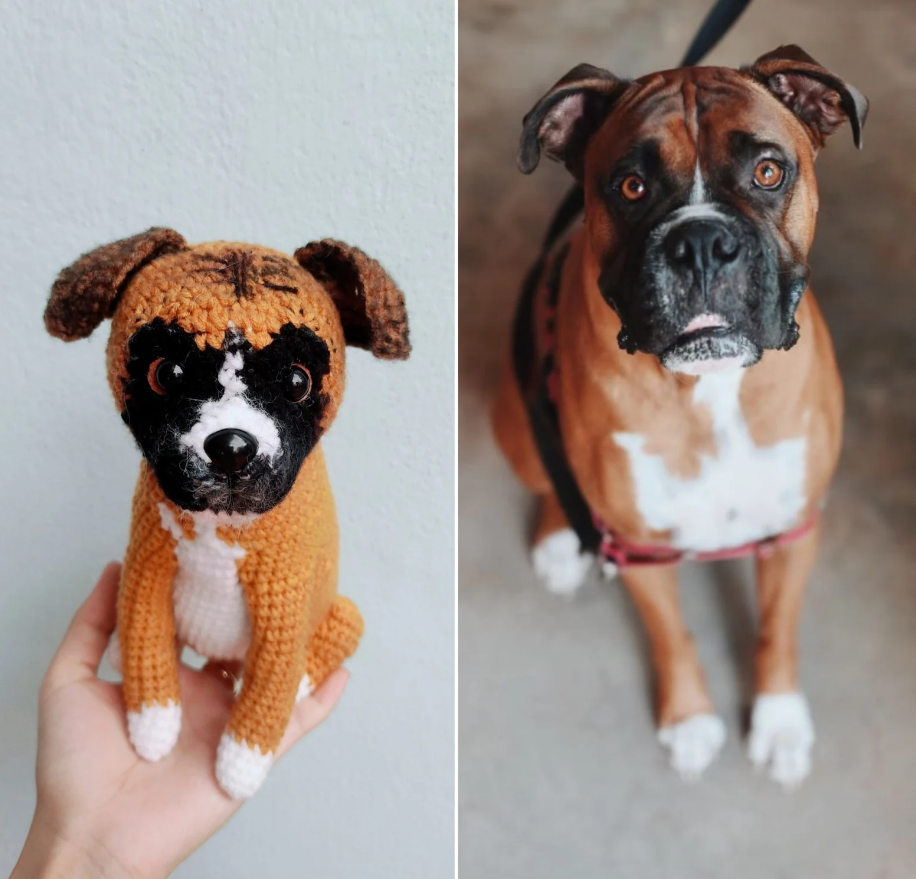 Custom pet plush, handmade personalized pet replica, pet clone plush toy